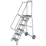 Stainless Steel Fold & Store Rolling Ladders