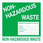Waste D.O.T Labels