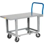 Adjustable Height Steel Flush Deck Platform Trucks