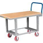 Adjustable Height Wood Deck Platform Trucks	