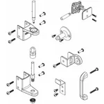 Bradley Corporation Restroom Partitions & Stall Replacement Hardware
