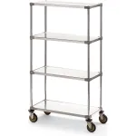 Metro Galvanized Steel Solid Shelf Trucks