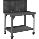 Durham Mobile Fixed Height Workbenches with Panel