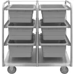 Stainless Steel Tub Rack Utility Carts