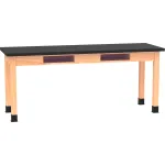 Chemical-Resistant Science & Lab Tables with Compartments