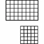 Mini Configurable Wire Grid Cubbies