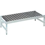 Stationary Aluminum Dunnage Rack with Polymer Inserts