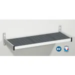 Aluminum & Polymer Fixed Wall Mount Shelving