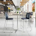 Perforated Back Counter Height Stools