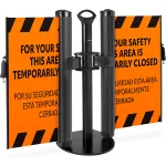 Mobile Dual Retractable Safety Barriers
