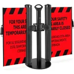 Mobile Dual Retractable Safety Barriers