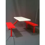 ADA Compliant Fiberglass Food Court Tables