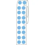 Cryogenic Direct Thermal Storage Labels
