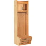 Hallowell® Recruiter-2 Wood Open Front Sport Lockers