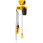 Electric Chain Hoist with Push Trolley 60 ft Lift