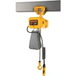 Electric Chain Hoist with Push Trolley 10 ft Lift