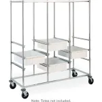 Triple-Bay Tote Racks