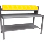 Jamco Fixed Height Workbenches with Riser & Bins