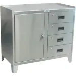 Heavy Duty Stainless Steel Counter Height Cabinets