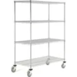 Silver Epoxy Wire Shelf Trucks