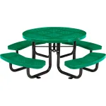 Perforated Metal Kids Height Picnic Tables