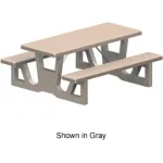 Traditional Concrete Picnic Tables