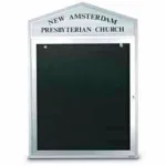 Outdoor Illuminated 1 Door Letter Boards