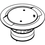 Wiremold RC4 Series Fire Rated Poke-Thru Boxes