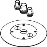 Wiremold RC7AFFTC Series Fire Rated Poke-Thru Boxes