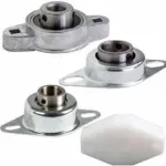 Clesco Flange Mount Bearings, 2 Bolt, In.
