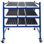 UNEX Mobile Gravity Flow Racks with Wheel Track