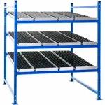 UNEX Gravity Flow Racks with Wheel Track
