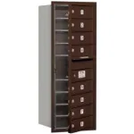 4C Horizontal Single Column Mailboxes, Front Loading, USPS Access