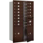 4C Horizontal Double Column Mailboxes, Front Loading, USPS Access
