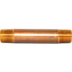 Red Brass Seamless Schedule 80 Pipe Nipples