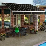 Awntech 12'W Heavy-Duty Motorized Retractable Awnings