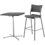 Adjustable Height Breakroom & Restaurant Tables