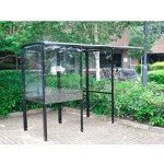 Bus And Smoking Shelters With Curved Roof