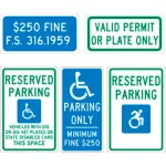 State Specific Parking Lot Signs