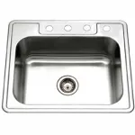 Single Bowl Drop In Kitchen Sinks