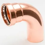 Press Copper 90 Degree Long Radius Elbows