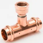 Copper Press Reducing Tees