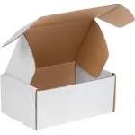 Corrugated Literature Mailers - Tab Lock White