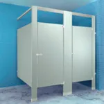 Metpar Overhead-Braced Stainless Steel Bathroom Compartments
