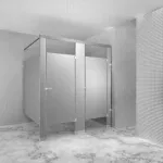 Metpar Overhead-Braced Stainless Steel Bathroom Partition Components