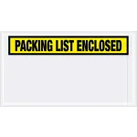 Packing List Enclosed Envelopes - Panel Face