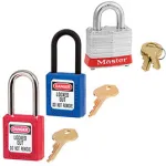 Master Lock® Safety Padlocks Keyed Alike