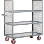 2 Side Steel Mesh Panel Shelf Trucks