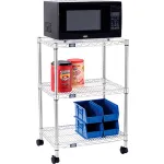 Nexel® Poly-Z-Brite® Wire Microwave Carts