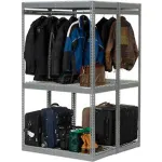 7' High - Boltless Luggage Garment Rack